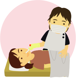 検査室での準備